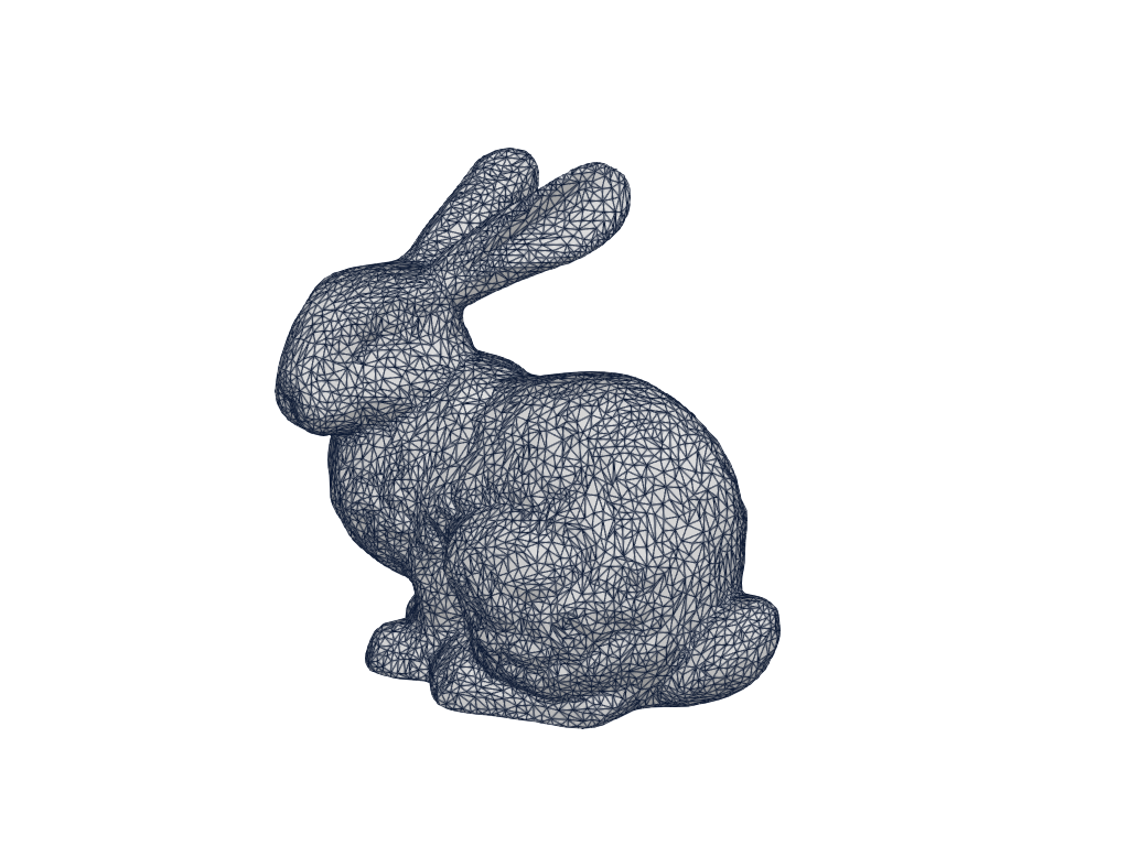 Stanford bunny — decimated to 25%