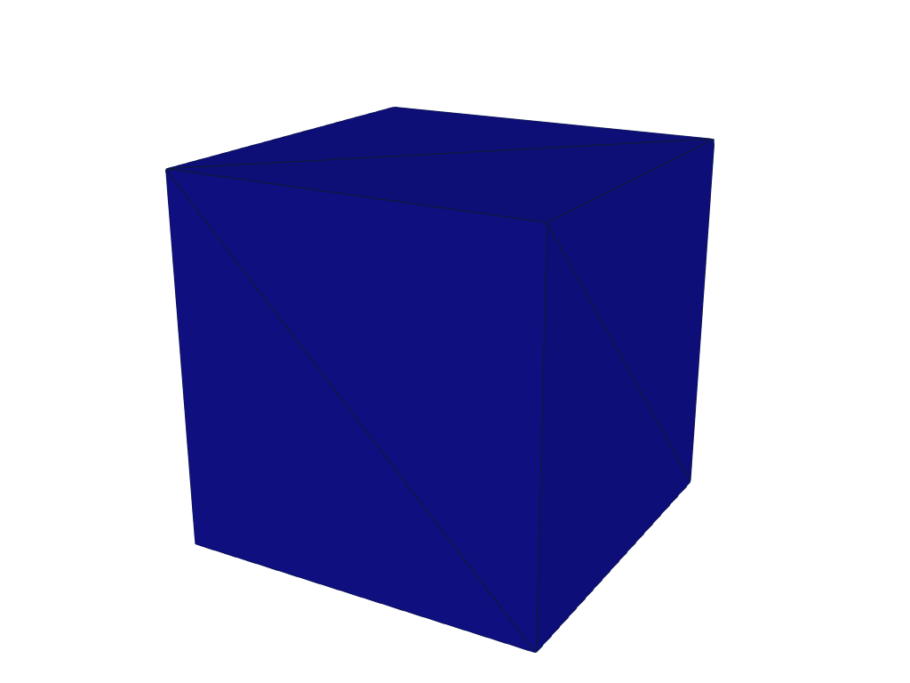 Cube fixture used in the examples